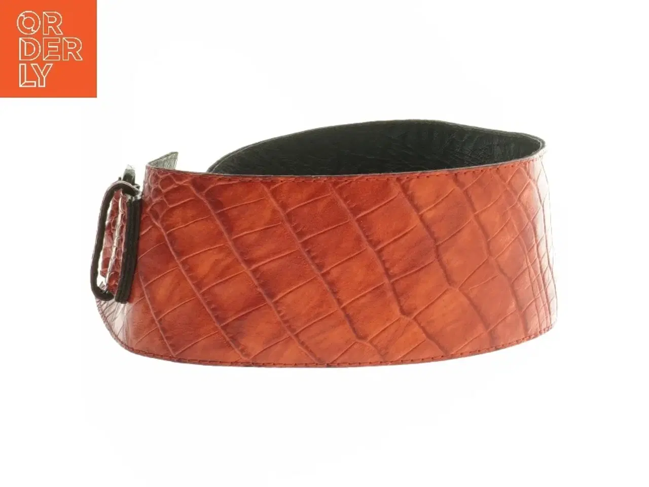 Billede 2 - Bred bælte med krokodillemønster fra Kirsten Schjønning (str. 100 cm)