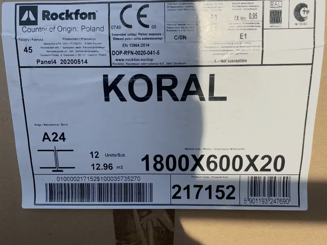 Billede 1 - Rockfon plader i ny tilstand