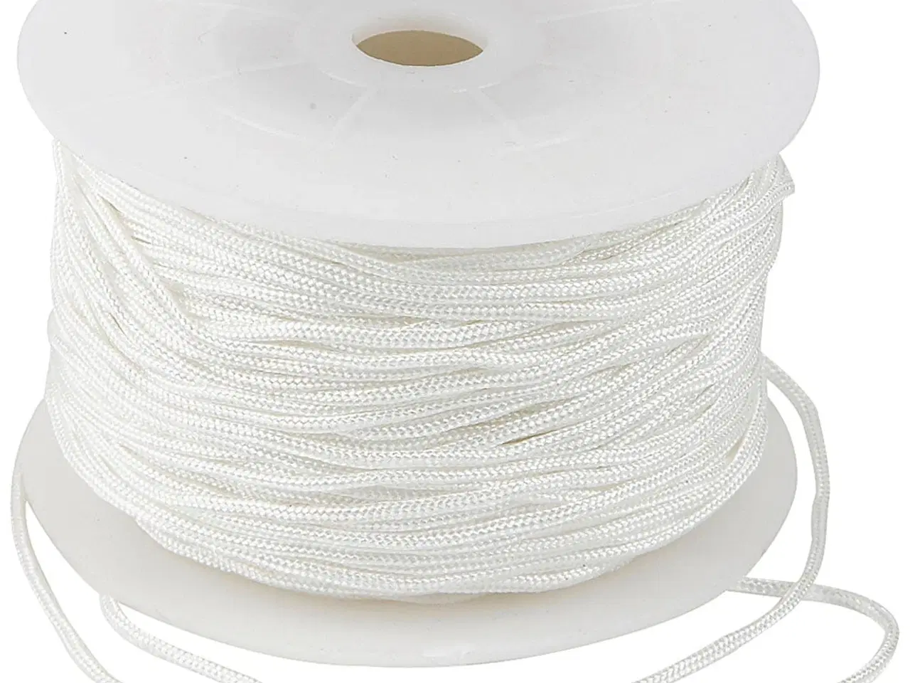 Billede 1 - Hvid Knyttesnor 1,8 mm - 50 m Rulle til Kreative Projekter
