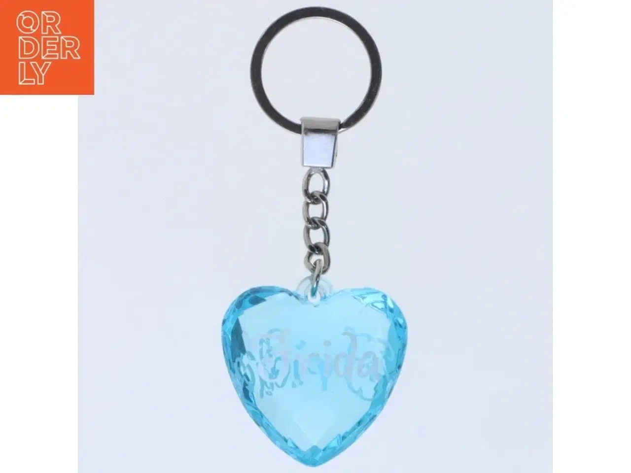 Billede 2 - Hjerteformet nøglering (str. 11 cm)