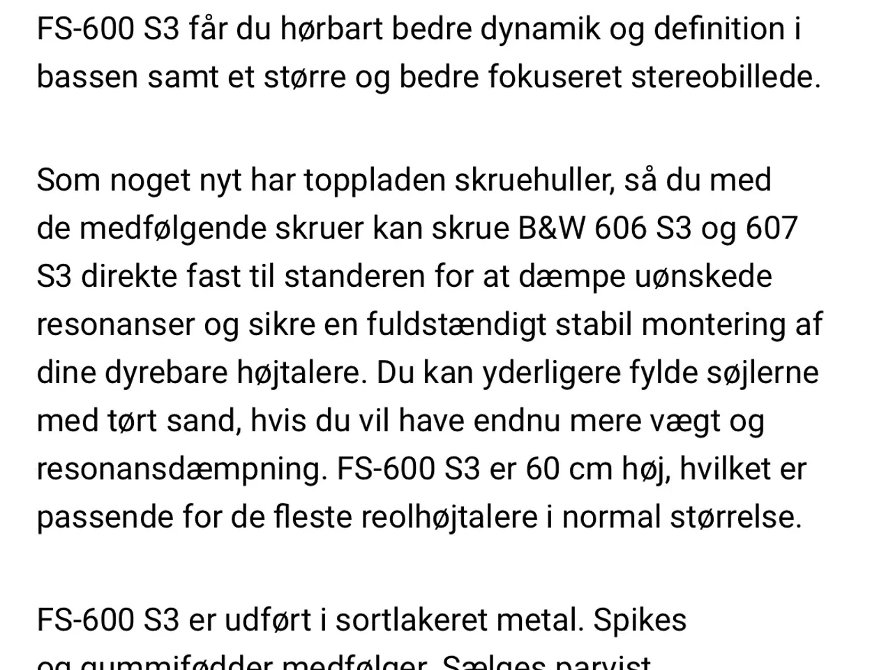 Billede 4 - Højtaler standere