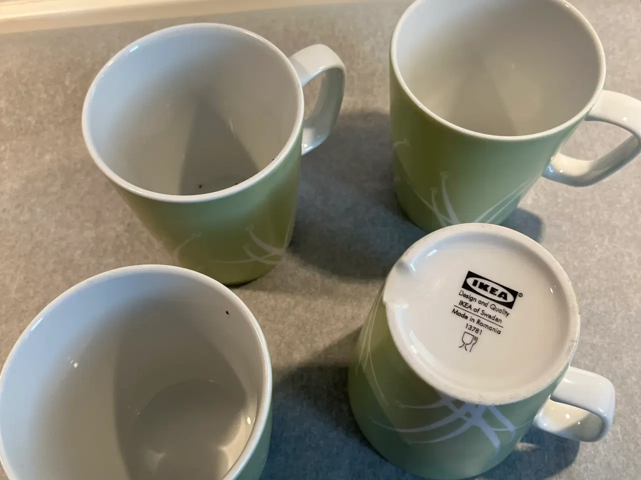 Billede 1 - IKEA krus grønne porcelæn