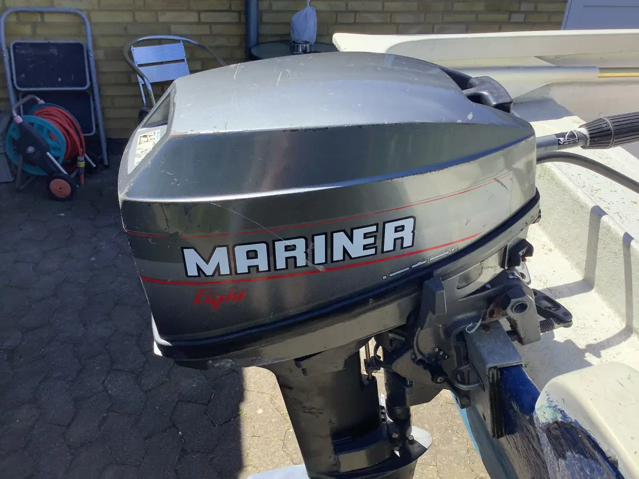 Billede 3 - 15 fod jolle m mariner 8 hk to takt motor