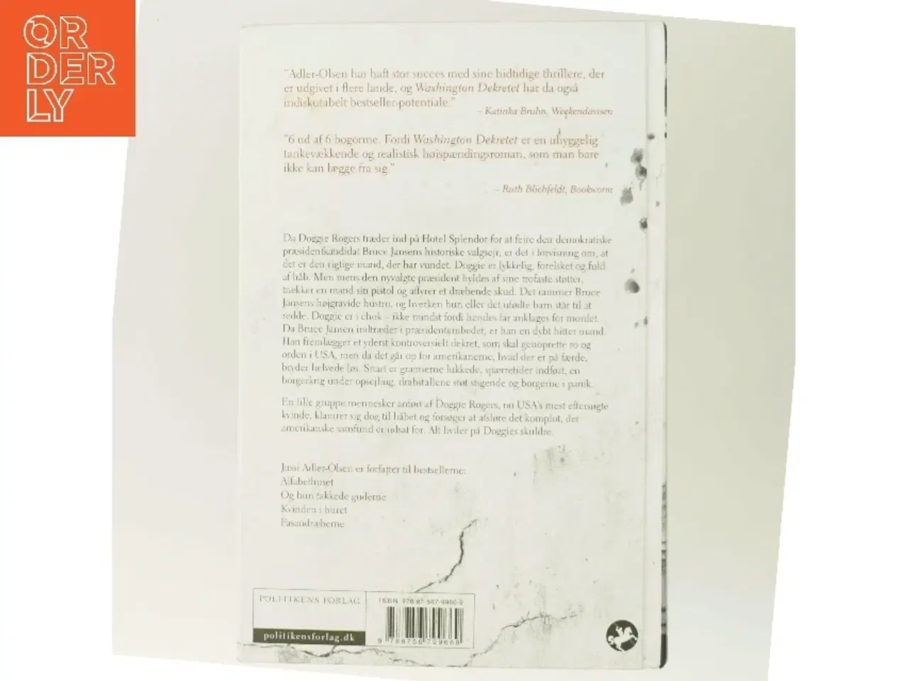 Billede 3 - Washington dekretet af Jussi Adler-Olsen (Bog)