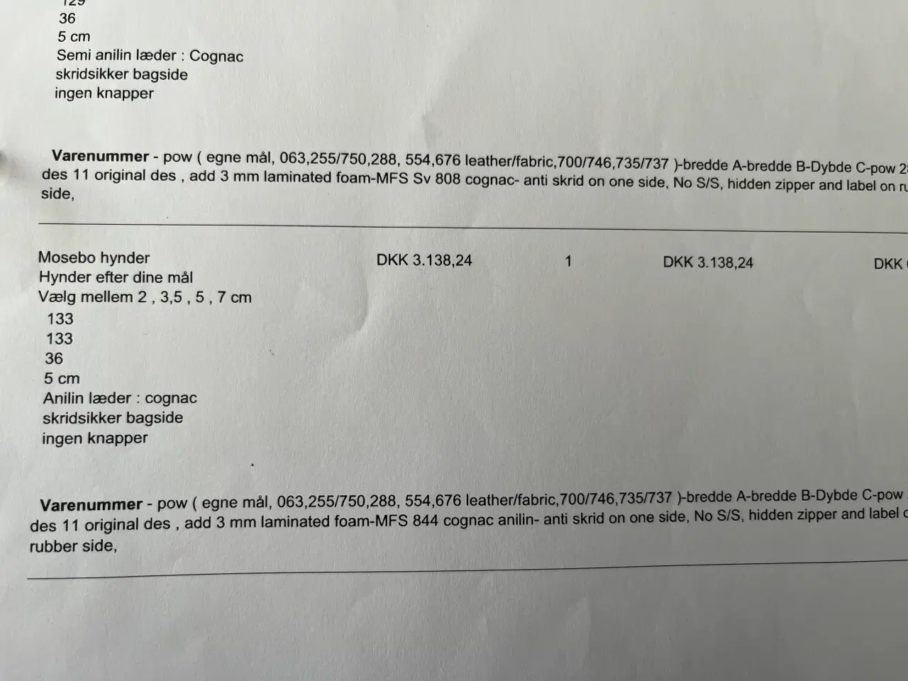 Billede 4 - Special syet semi-anilin læder hynde