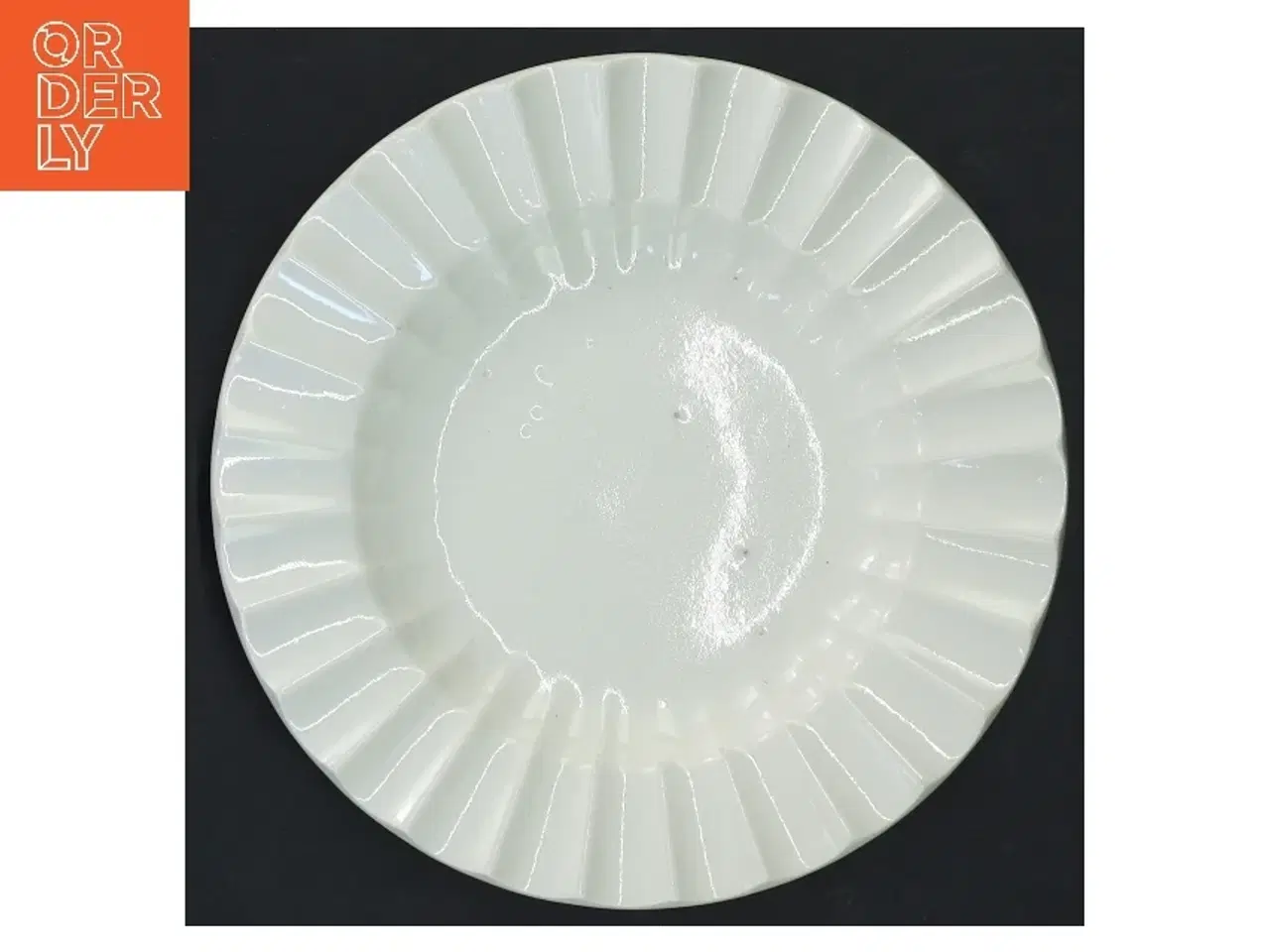 Billede 1 - Hvid porcelænstallerken fra Lyngby Porcellæn (str. Ø 15 cm)