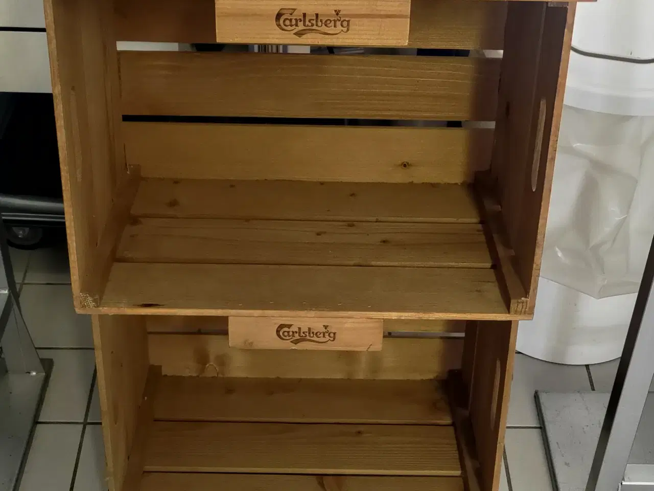 Billede 5 - Carlsberg display med 4 trækasser 