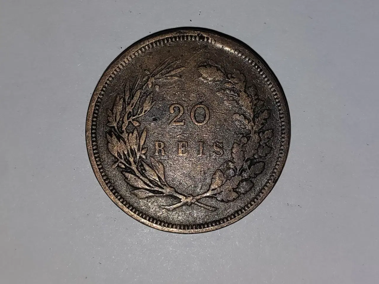 Billede 1 - 20 Reis Portugal 1892 - Bad condition