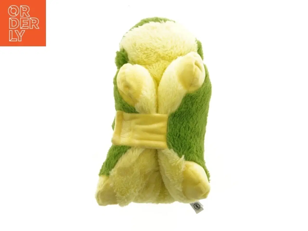 Billede 2 - Grøn og gul bamse frø (str. 31 x 30 cm)