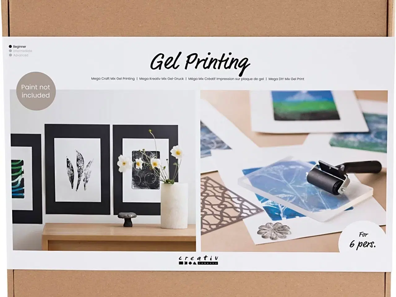 Billede 1 - Mega DIY Mix Gel Print - Kreativt sæt til 6 personer