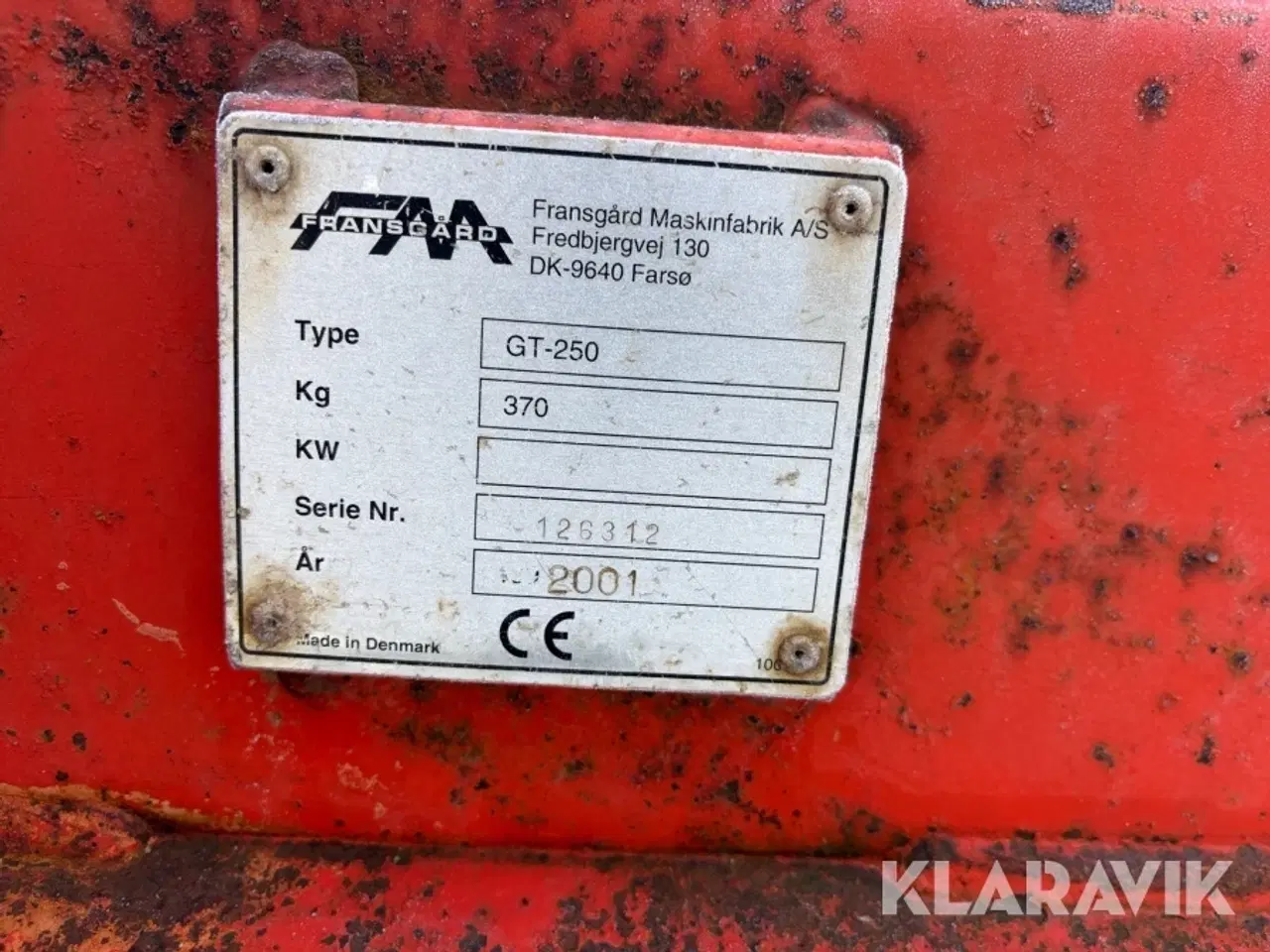 Billede 11 - Vejhøvl Fransgård GT250
