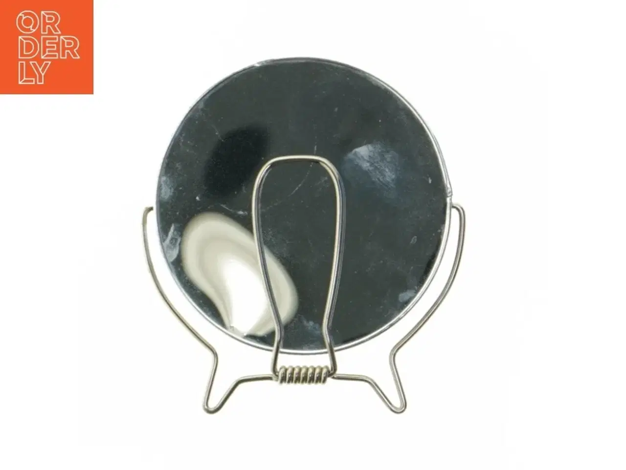 Billede 2 - Rundt bord spejl på stativ (str. Ø 12 cm)