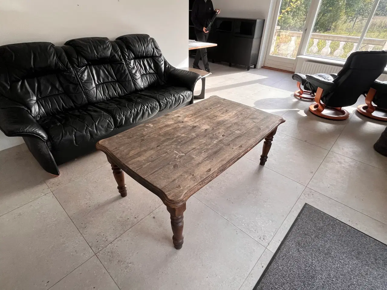 Billede 2 - Lædersofa 