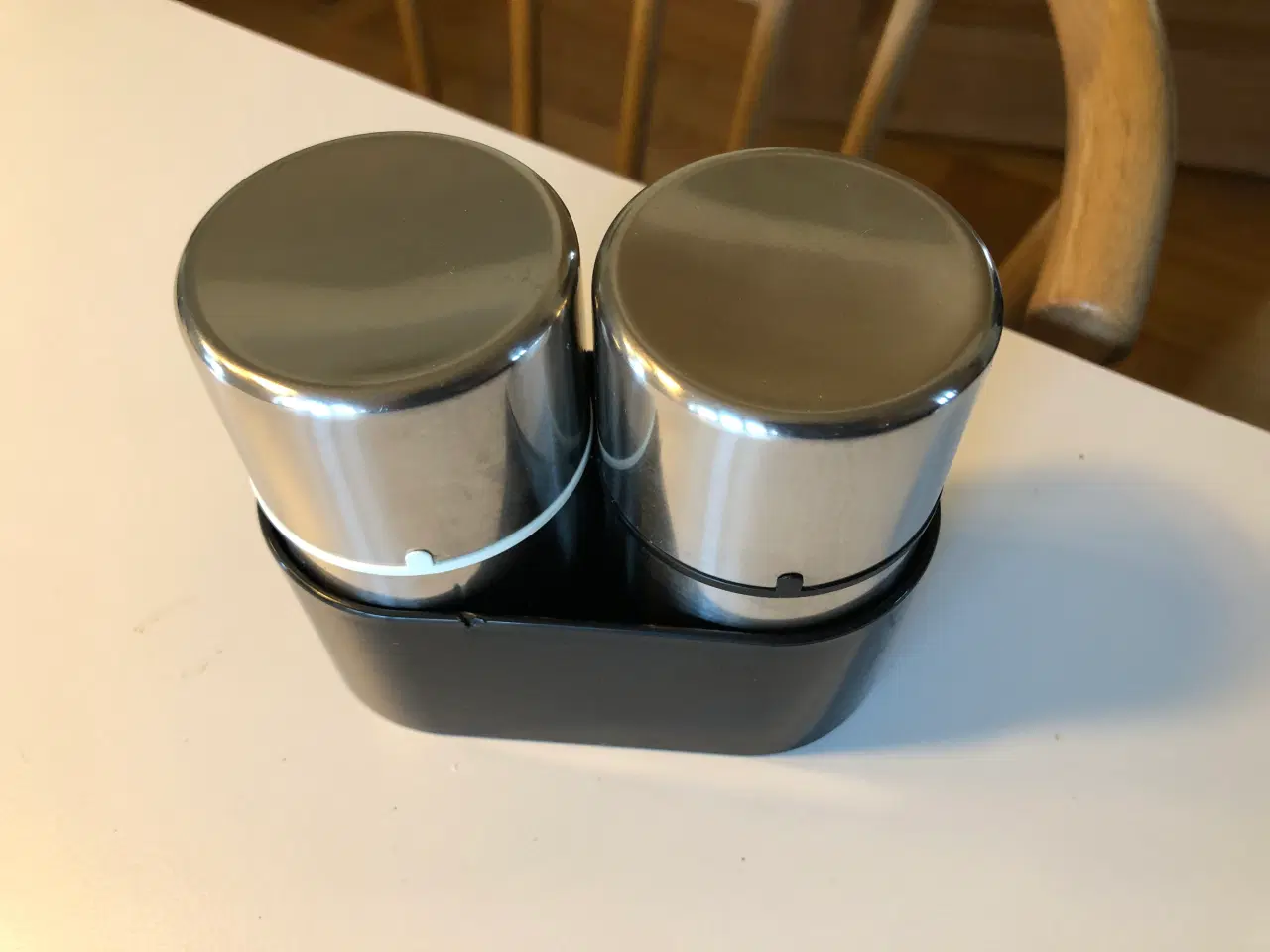 Billede 3 - Salt og peber kværn i børstet rustfri stål