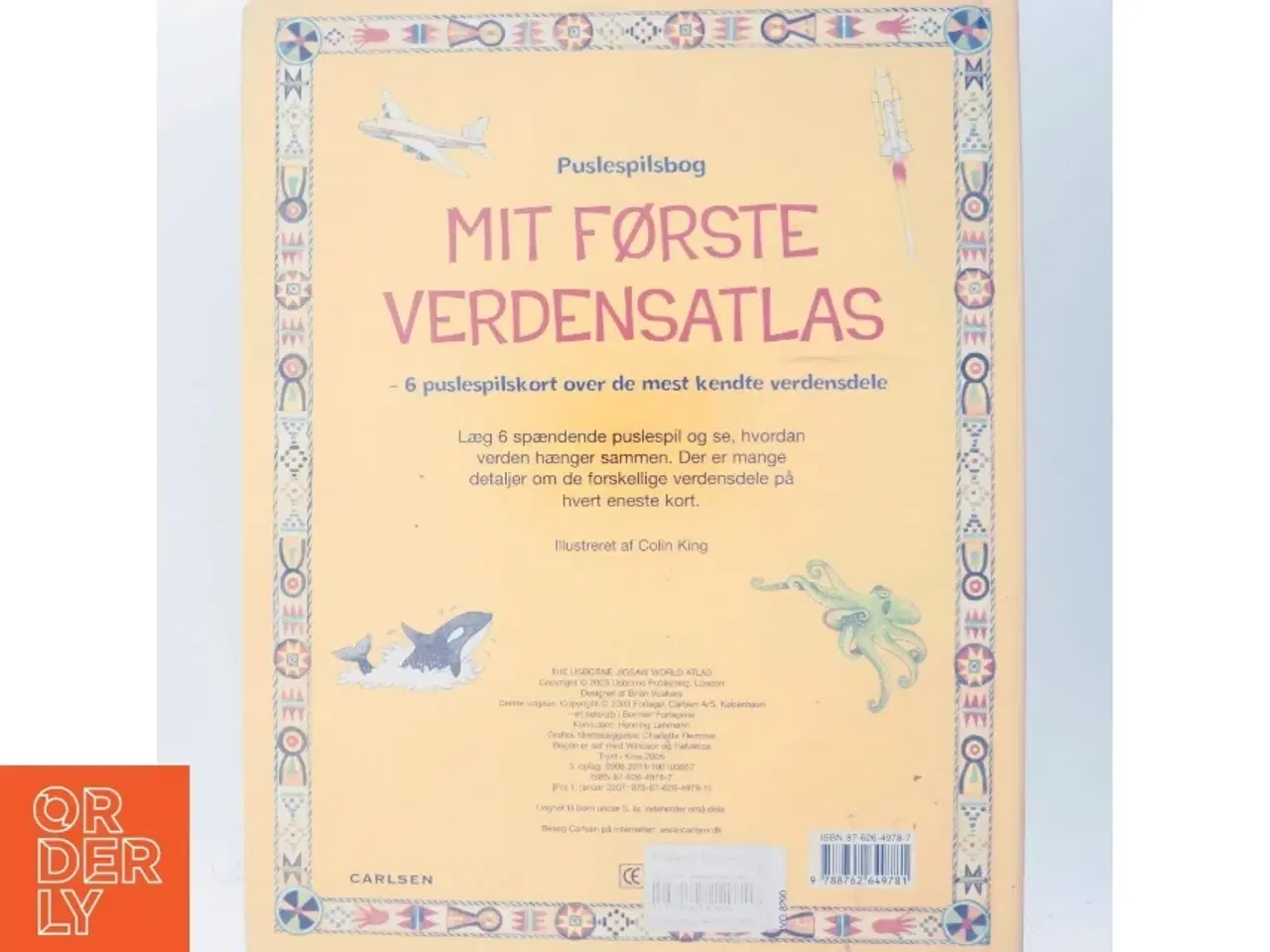 Billede 3 - Mit første verdensatlas : 6 puslespilskort over de mest kendte verdensdele (Bog)