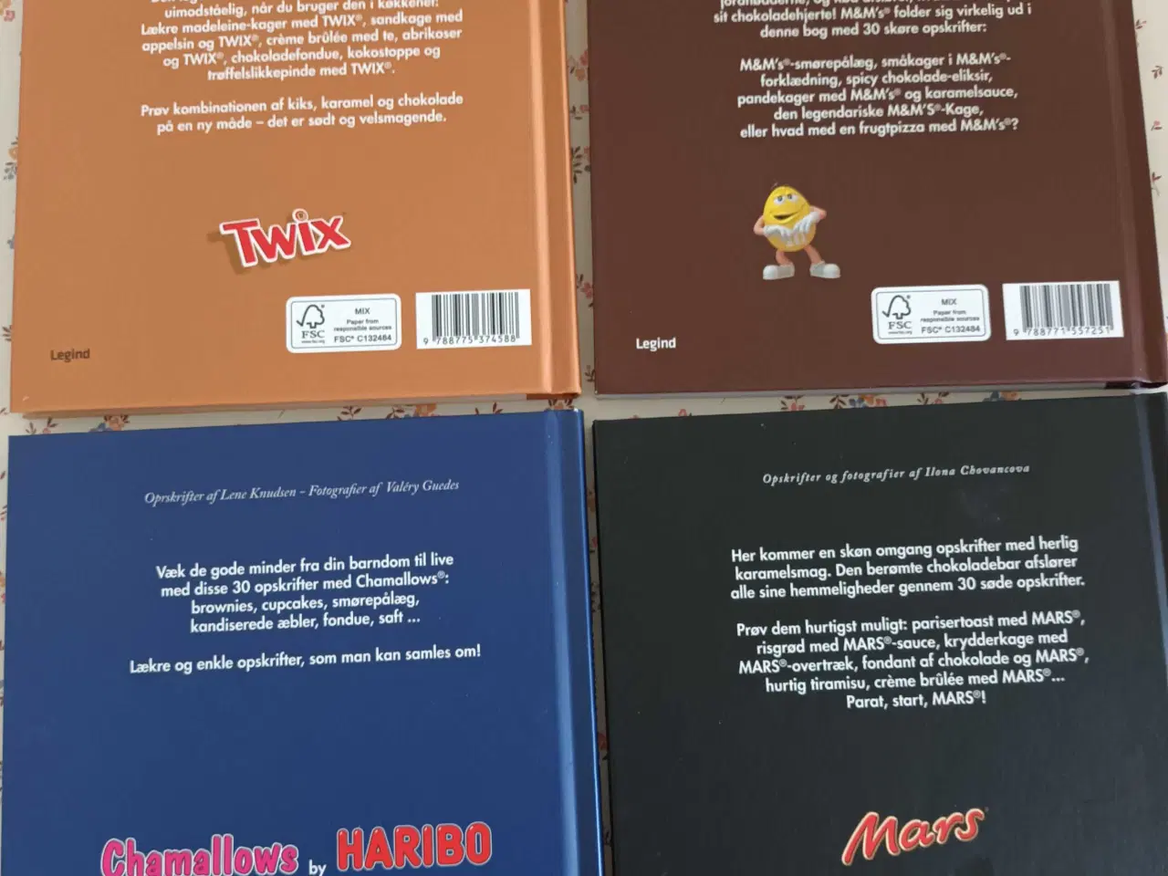 Billede 2 - 4 små bøger: Twix, m&m's, chamallows, mars