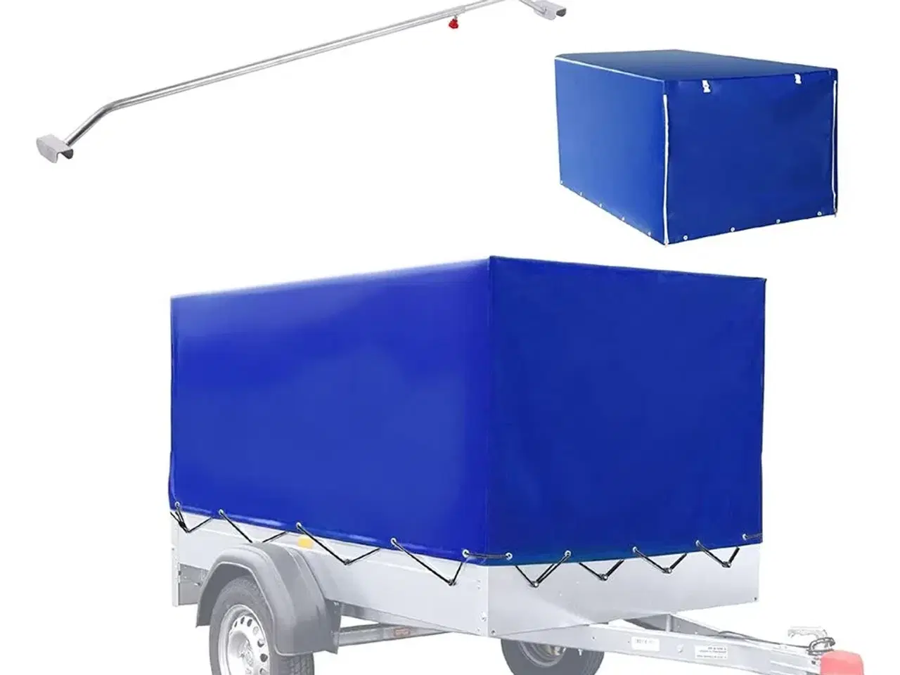 Billede 1 - Trailer pressening med metalstativ