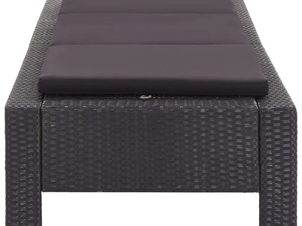 Billede 2 - Solseng med hynde polyrattan sort