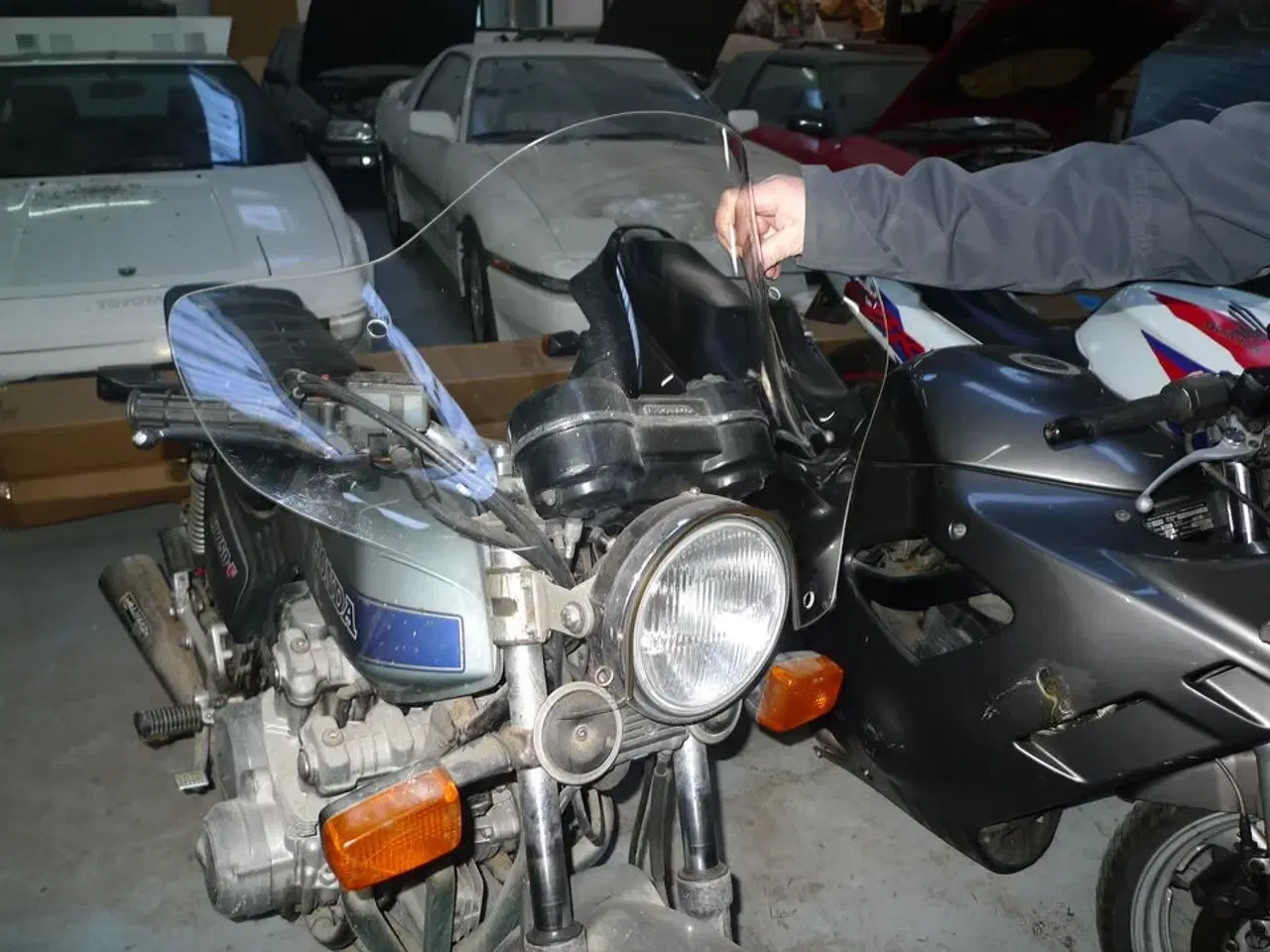 Billede 2 - 2 stk. universal vindskærme til MC m.m.