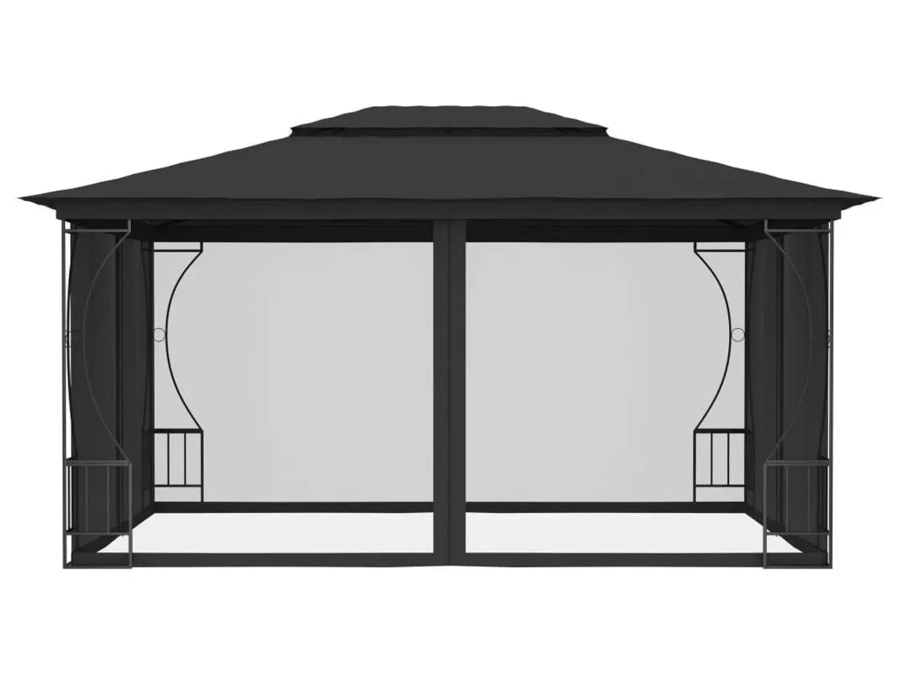 Billede 3 - Pavillon med net 300x400x265 cm antracitgrå