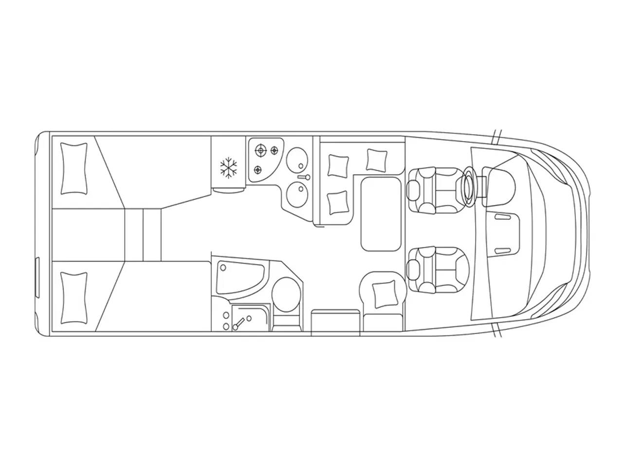 Billede 26 - 2022 - Laika Ecovip 3019 Automatgear. Solceller. 200Ah lithium batteri. 2000W inverter. A/C. udvendigt gas og bruseudtag. Markise. Plisse i front og side ruder. Anntex topmadras undervognsbehandlet. kan vejes op til 3650 Kg.