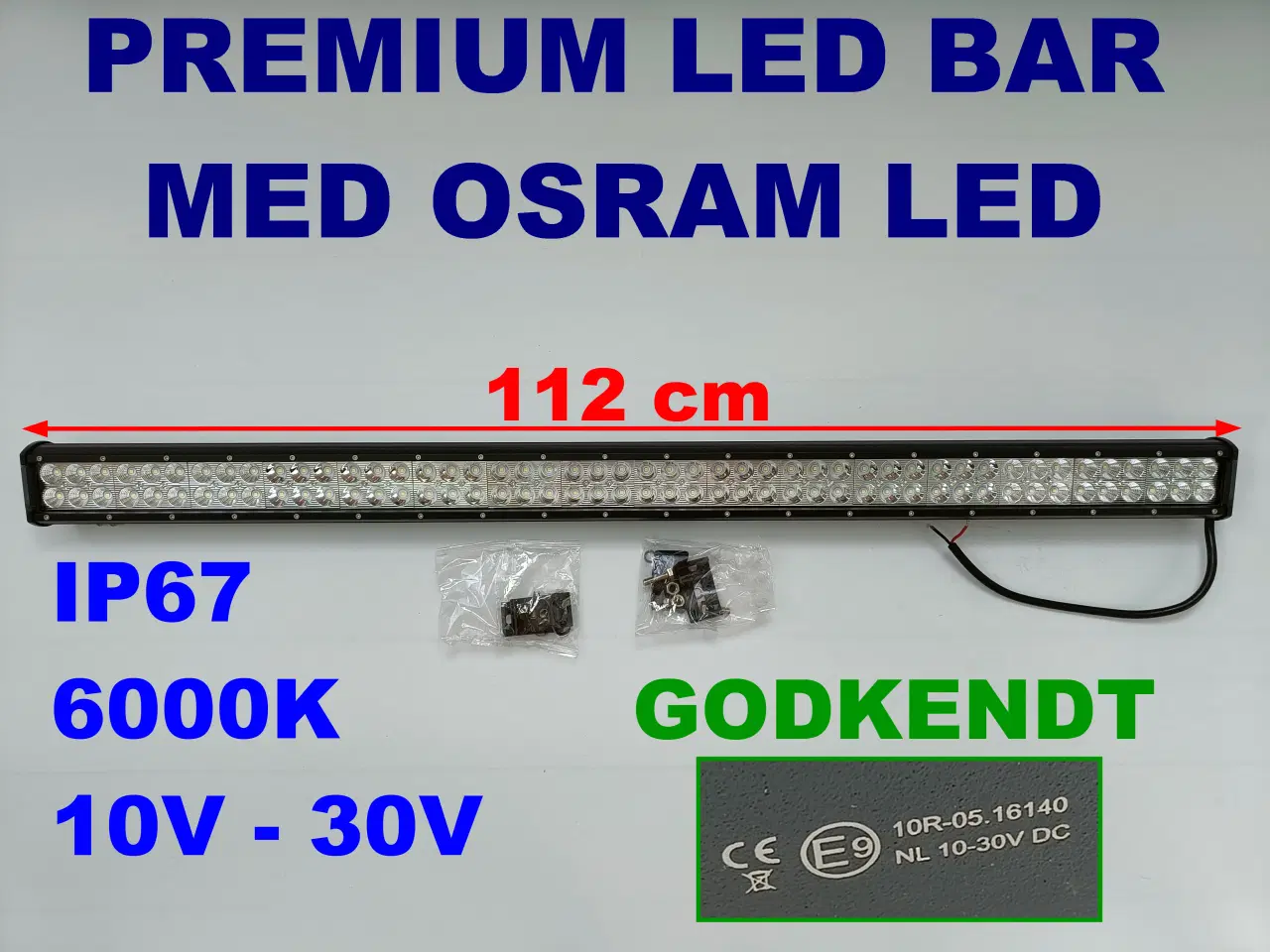 Billede 1 - NY! 26000LM Osram® LED 10-30V 6000K IP67 PREMIUM