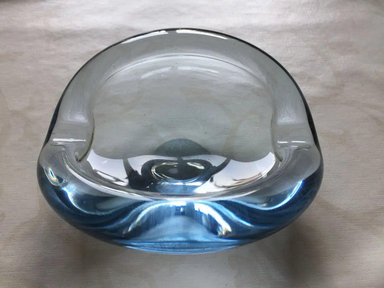Billede 1 - Holmegaard Askebæger i aquablåt glas