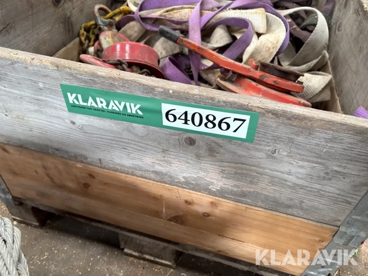 Billede 8 - Stropper og stålwire samt 2 kædetaljer