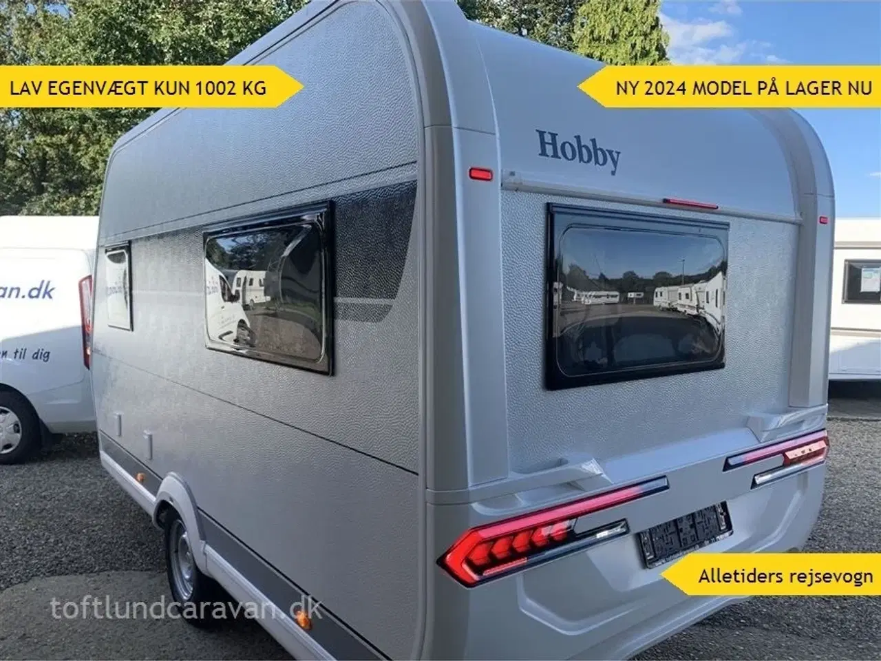 Billede 1 - 2024 - Hobby On Tour 390 SF   LAV VÆGT, STOR LASTE-EVNE, SUPER SMART NY 2024 på lager til omgående levering!