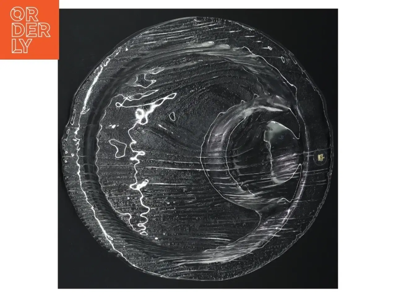 Billede 2 - Glasfad, Ø 24 cm fra svenske Royal Krona (str. Ø. 24 cm) 6 stk