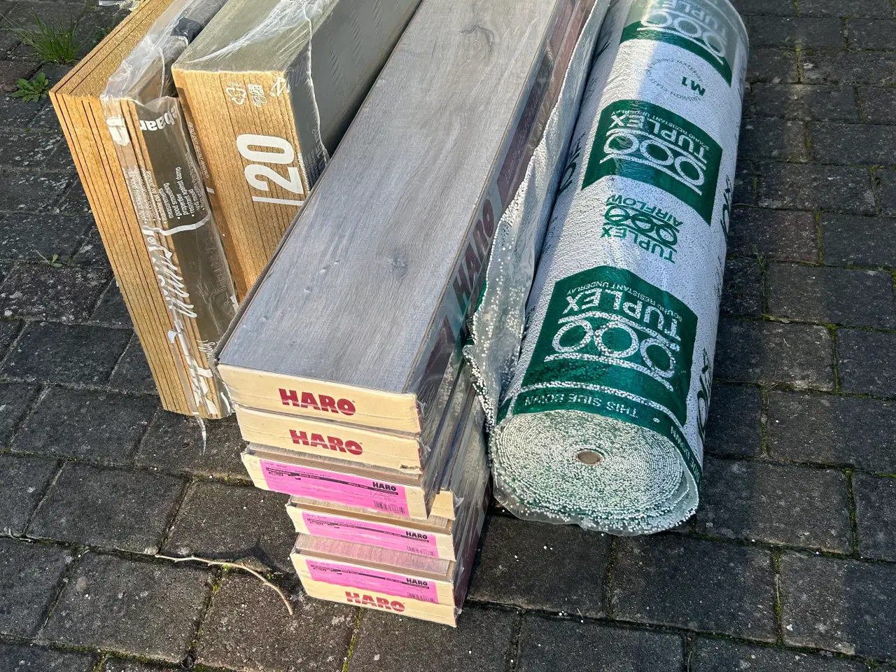 Billede 1 - Haro grå gulv – 14 m² inkl. underlag og isolerings