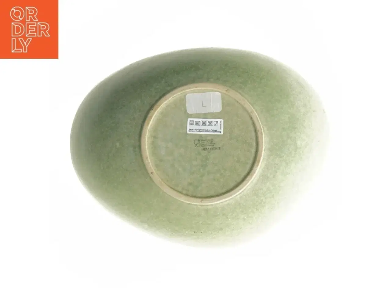 Billede 4 - Grøn keramisk skål fra H&M (str. 27,5x21 cm)