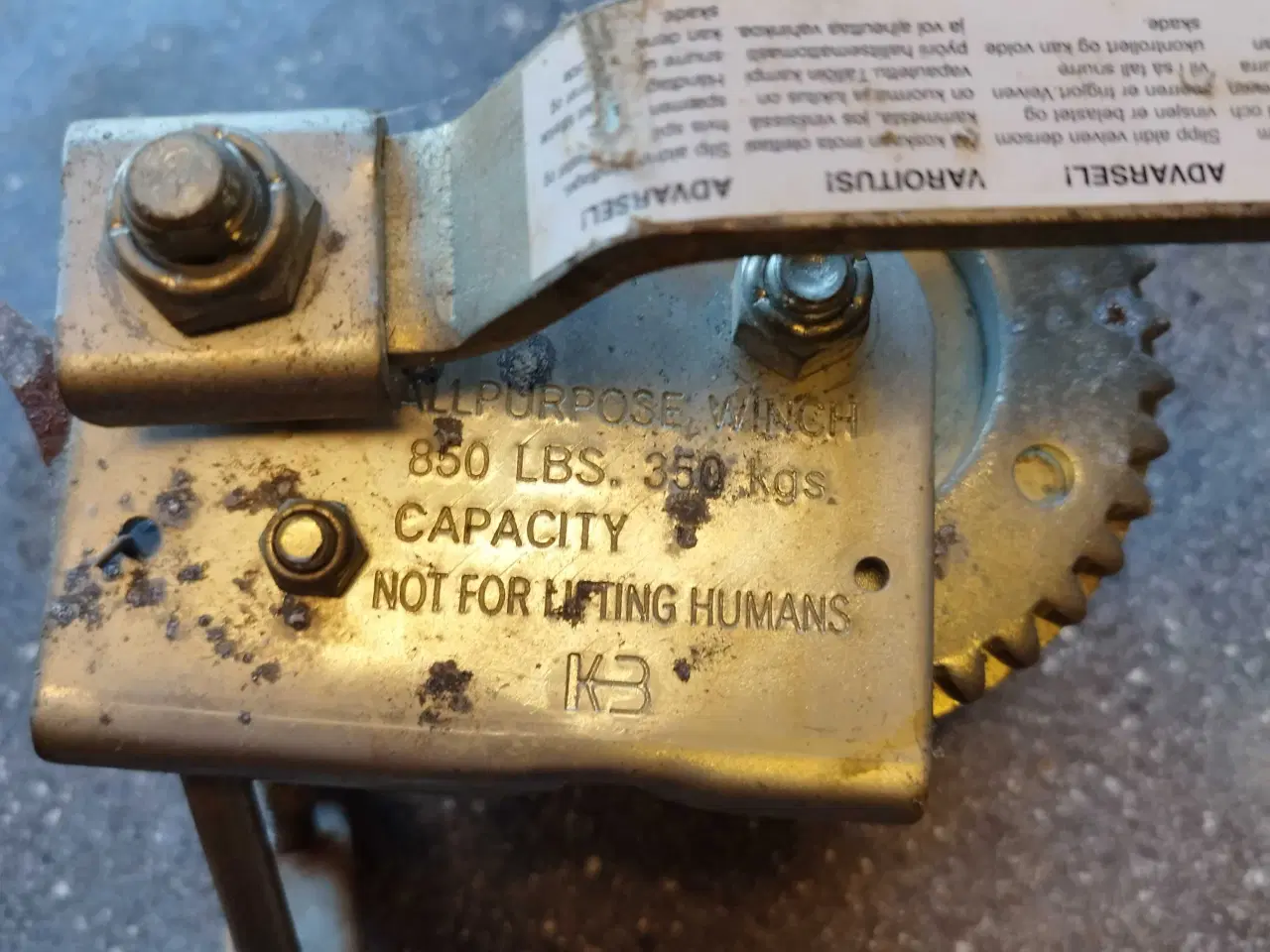 Billede 2 - Ophalerspil  til båd m.m.