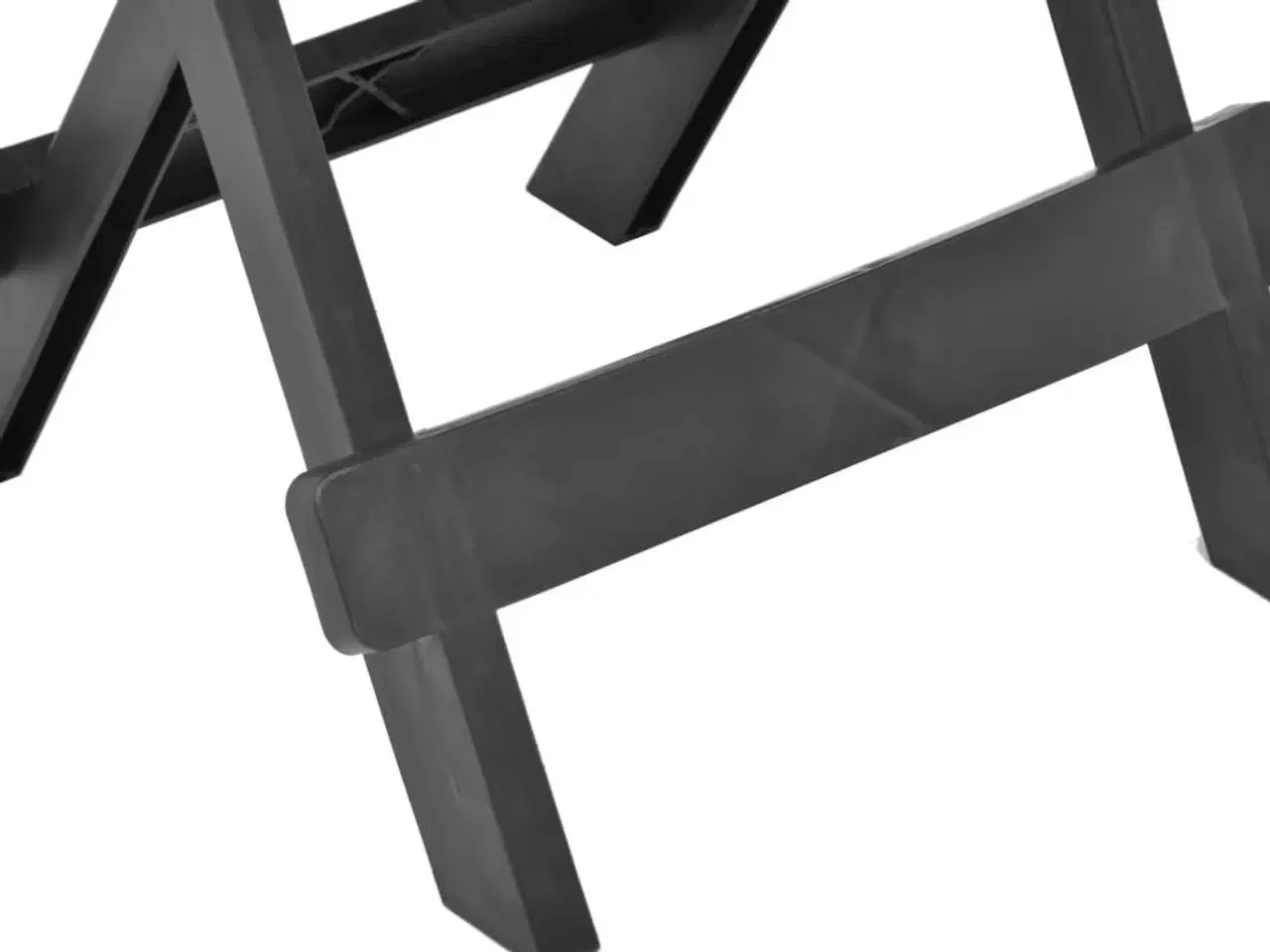 Billede 5 - Foldbart havebord 45x43x50 cm plastik antracitgrå