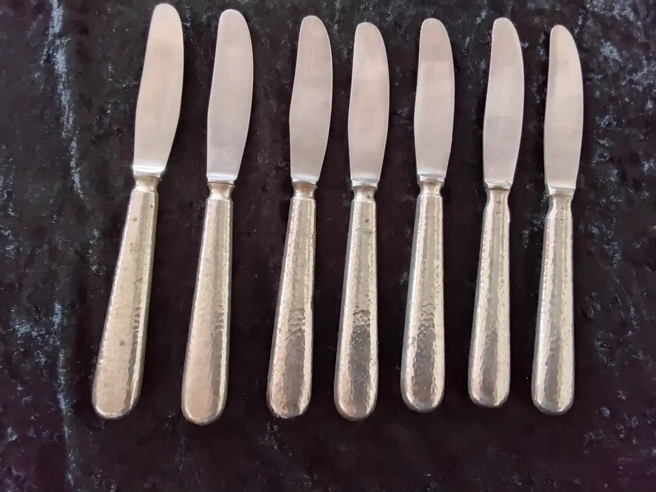 Billede 1 - Sølvbestik, knive, 7 stk.