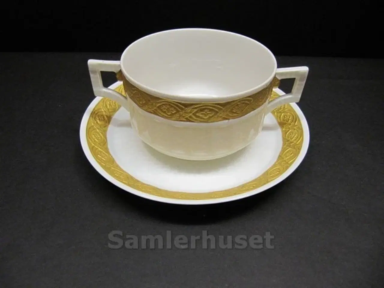 Billede 1 - Guld Vifte Boulliongkop Lille 6x8 cm. Rc. 11552