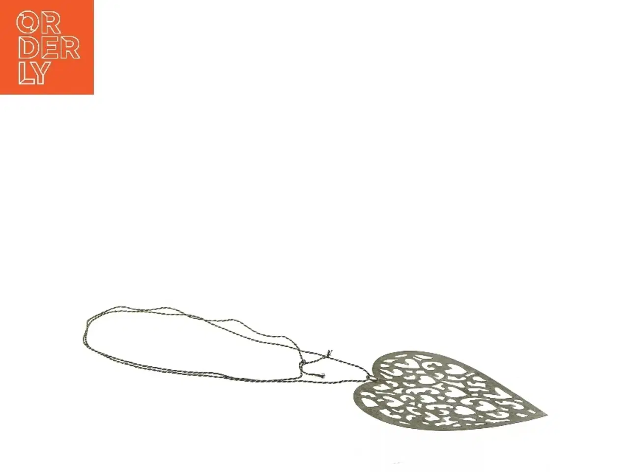 Billede 3 - Hjerteformet metal dekoration (str. 15x15 cm)