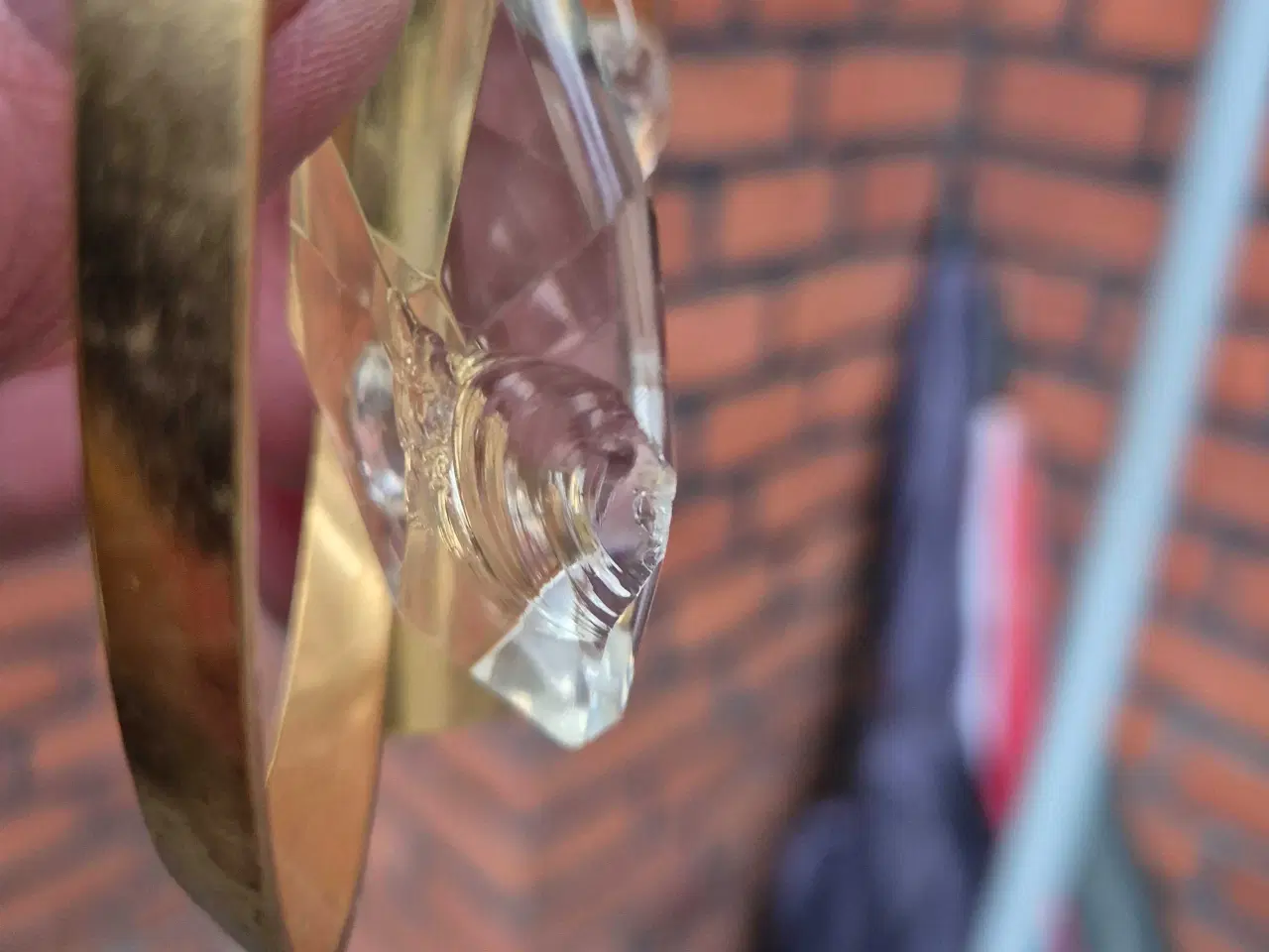 Billede 17 - Fin retropendel med prismer i klart glas