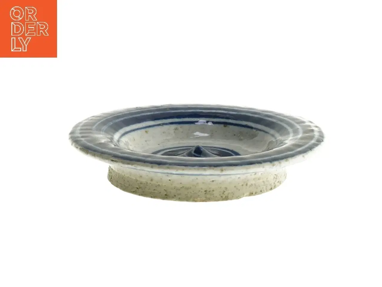 Billede 2 - Skål med blå spiraldesign fra Atelje Sweden (str. Ø 15,5 cm)