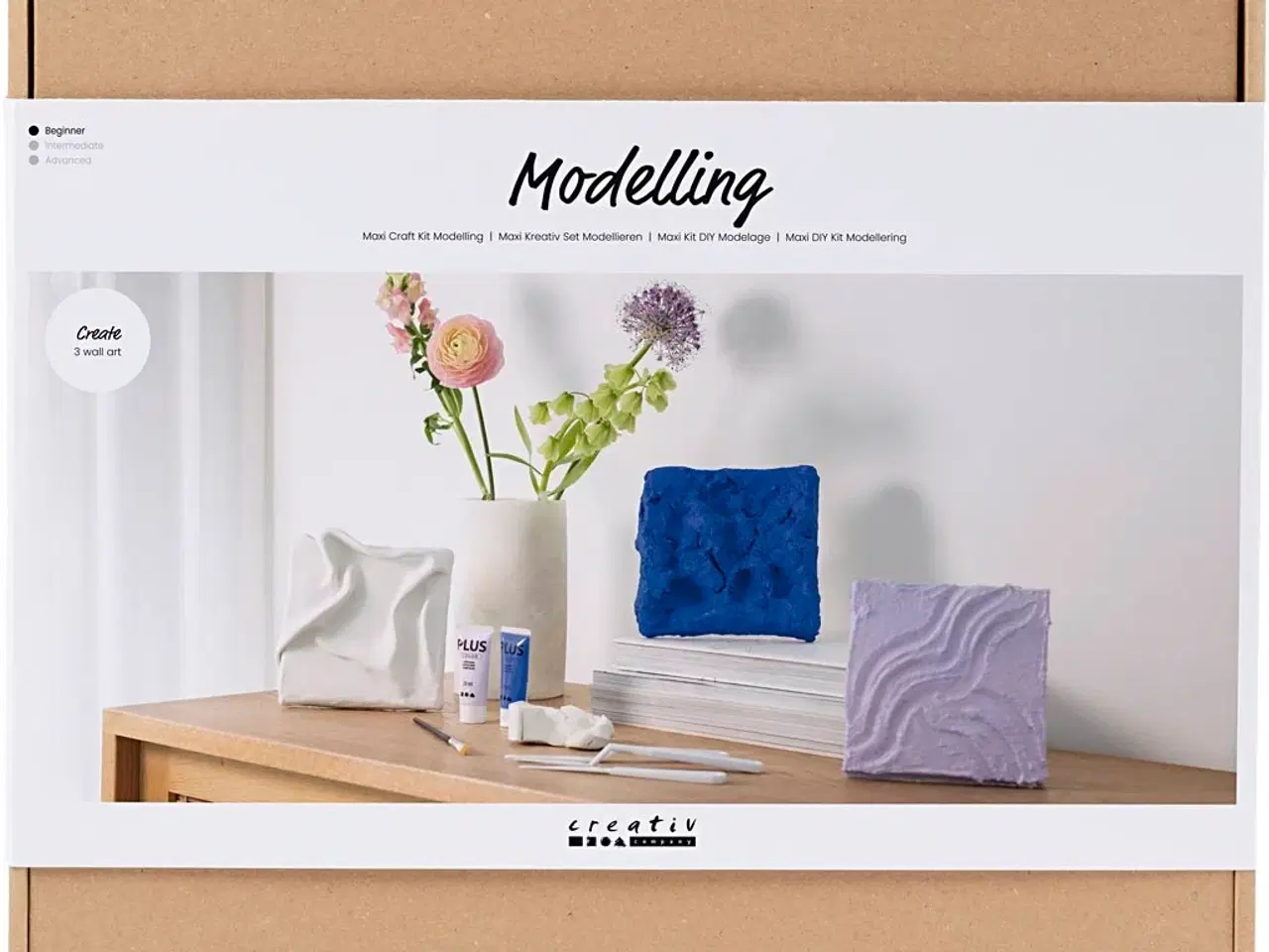 Billede 1 - Maxi DIY Kit Modellering, Vægdekoration, 1 pk.