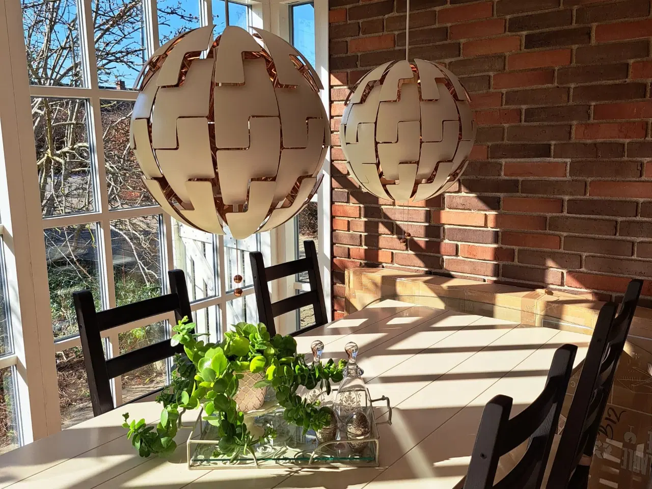 Billede 1 - IKEA PS 2014 loftlamper – hvid/kobber 2 stk. 400kr