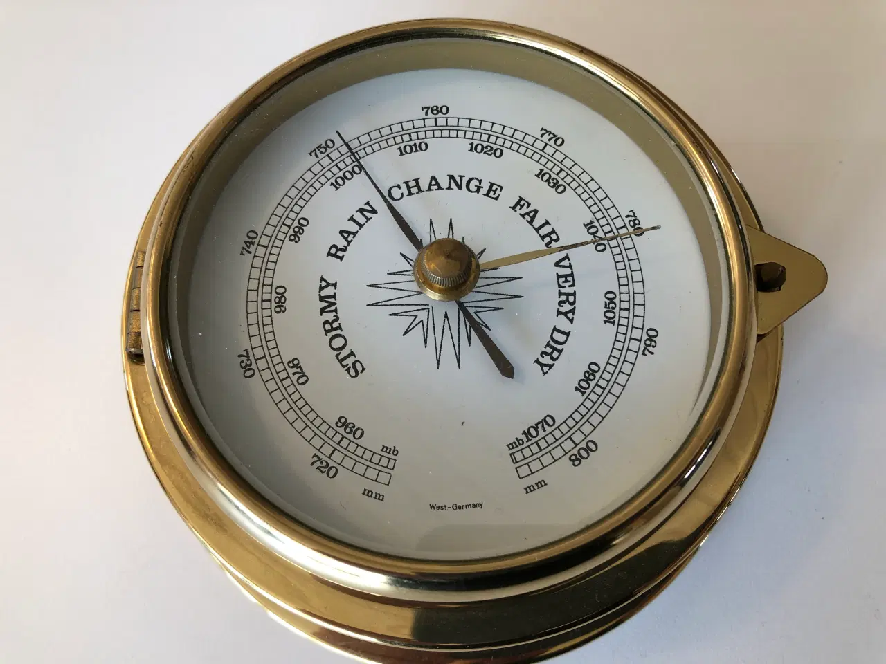 Billede 1 - Skibsbarometer i messing