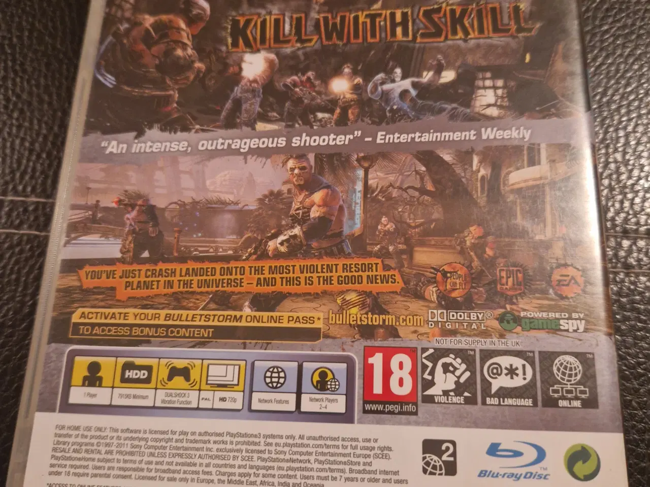 Billede 2 - Bulletstorm PS3 spil