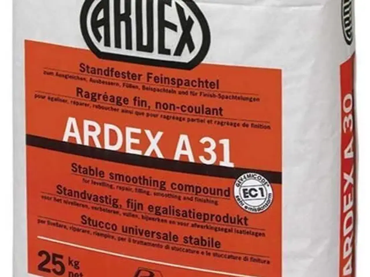 Billede 1 - 2 poser Ardex A31 a 12,5 kg