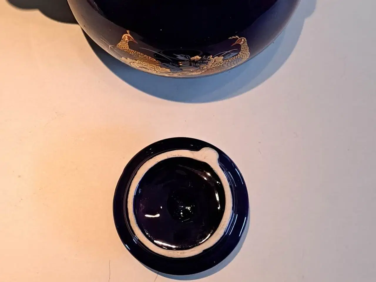 Billede 3 - Tekande i mørk blå porcelæn