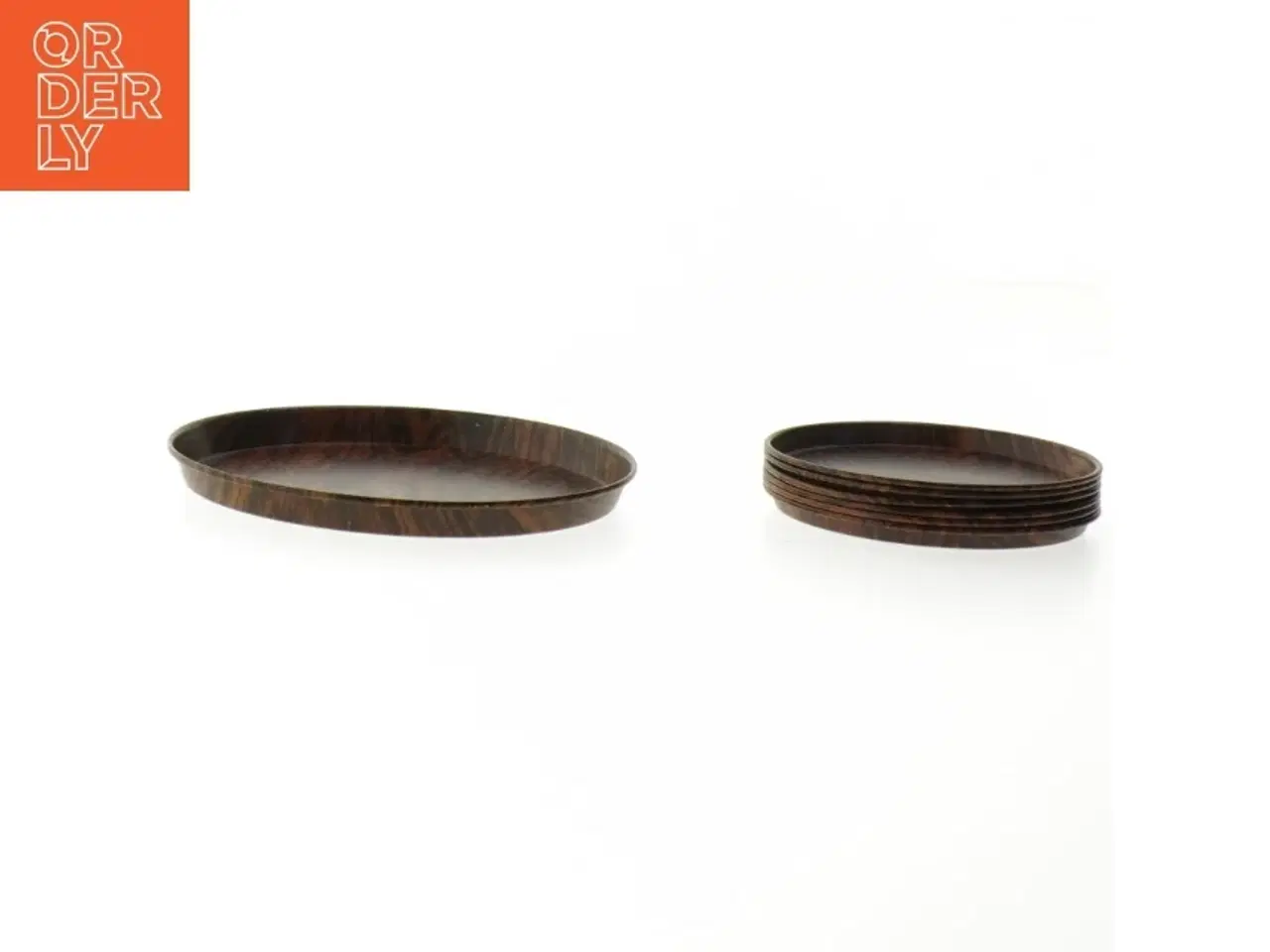 Billede 2 - Vintage bordskåner sæt fra Ira (str. Et styk. ø. 12 cm. 6 styk. ø. 8,5 cm)