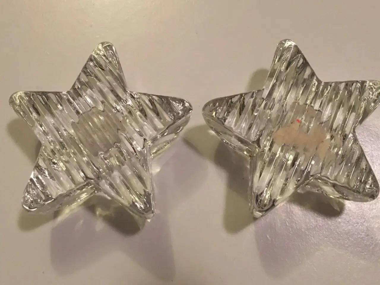 Billede 4 - Stjerneformet lysestager i glas