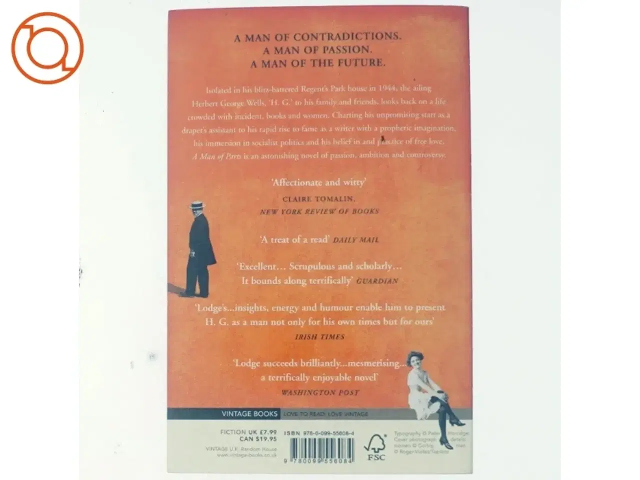 Billede 3 - A man of parts : a novel af David Lodge (Bog)