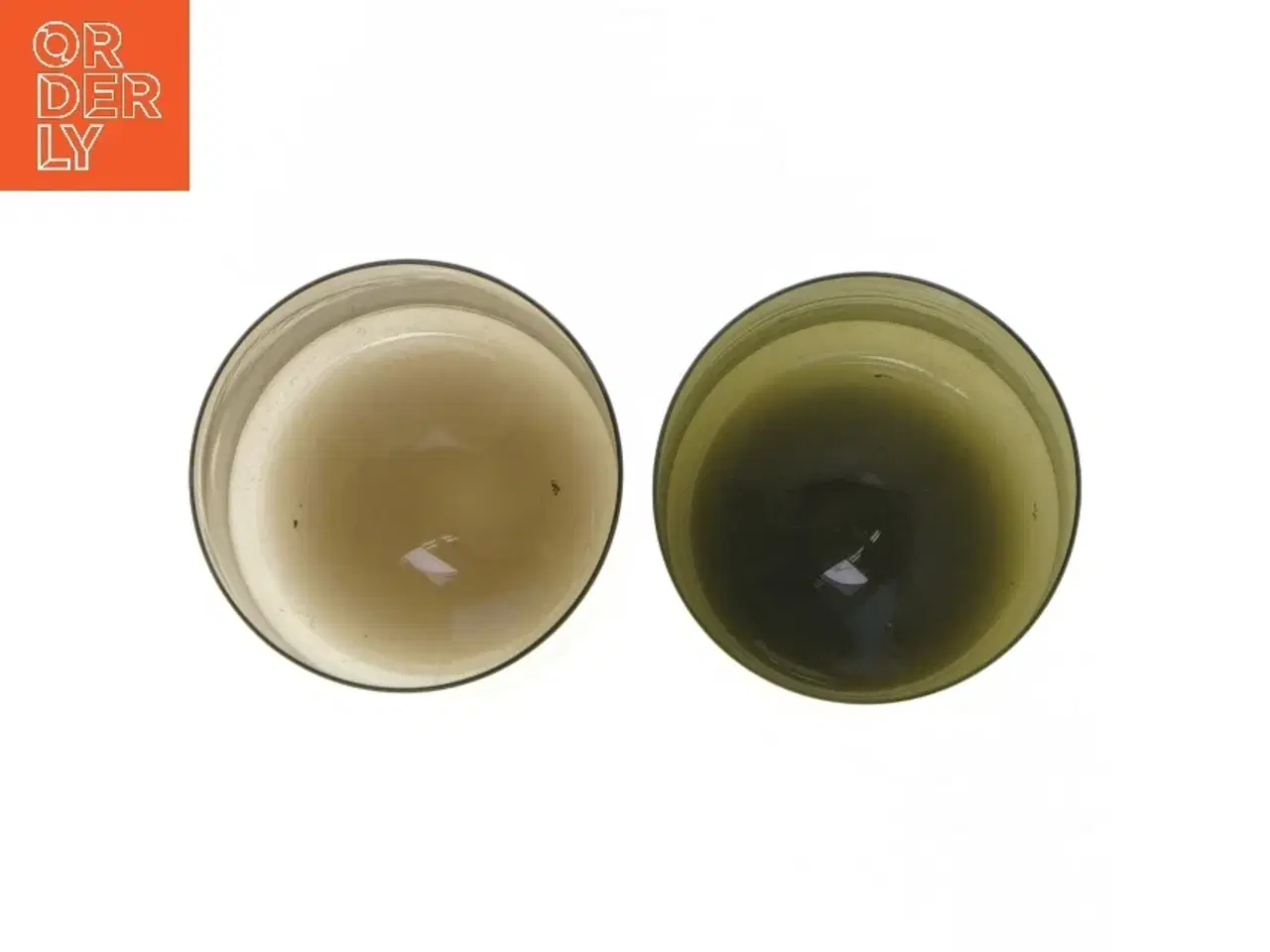 Billede 2 - To glas lysestager (str. 8 cm, 2 styk cm)