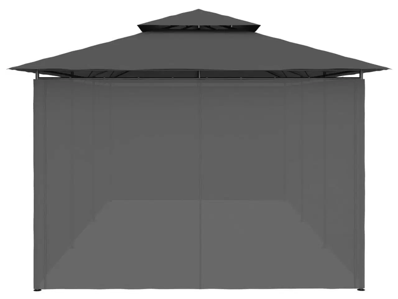 Billede 8 - Pavillon med gardiner 600x298x270 cm antracitgrå